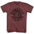 Monster Hunter Circle Vintage Maroon Heather Adult T-Shirt