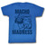 Macho Man Blue On Blue Royal Adult T-Shirt