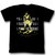 Muhammad Ali Knocking Black Adult T-Shirt