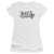 Batman Arkham Knight Lips Sheer White Junior Women's T-Shirt