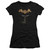 Batman Arkham Knight City Watch Sheer Black Junior Women's T-Shirt
