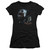 Batman Arkham Knight Face Off Sheer Black Junior Women's T-Shirt