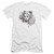 Batman Arkham Knight Sketchy Girl Premuim Canvas White Adult Slim Fit T-Shirt
