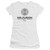Back To The Future II Mr. Fusion Logo Junior Women's T-Shirt Sheer White