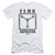 Back To The Future Flux Capacitor Adult 30/1 T-Shirt White