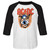 AC/DC Vintage Fly On Wall White/Black Adult Baseball Raglan T-Shirt
