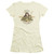 AC/DC High Voltage Junior Women's Sheer T-Shirt Cream