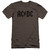 AC/DC Worn Logo HBO Adult 30/1 T-Shirt Charcoal