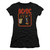 AC/DC Group Distressed Junior Women's Sheer T-Shirt Black