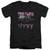 Pink Floyd Pink Four Adult V-Neck T-Shirt Black