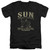 Sun Records Rockabilly Bird S/S Adult V Neck 30/1 T-Shirt Black