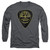 Sun Records Guitar Pick Long Sleeve Adult 18/1 T-Shirt Charcoal