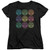 Sun Records Rocking Color Block S/S Women's T-Shirt Black