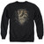 Sun Records Scroll Around Rooster Adult Crewneck Sweatshirt Black