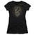 Sun Records Scroll Around Rooster S/S Junior Women's T-Shirt Sheer Black