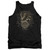 Sun Records Scroll Around Rooster Adult Tank Top Black