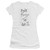 Roger Waters Pink Floyd The Wall 2 Junior Women's Sheer T-Shirt White