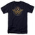 Wonder Woman Movie Power Stance and Emblem S/S Adult 18/1 T-Shirt Navy