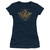 Wonder Woman Movie Power Stance and Emblem S/S Junior Women's T-Shirt Sheer Navy