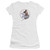 Wonder Woman Movie Fight For Justice S/S Junior Women's T-Shirt Sheer White
