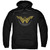 Wonder Woman Movie Distressed Logo Adult Pullover Hoodie Sweatshirt Black