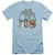 Wizard of Oz We're Off To See Wizard S/S Adult 30/1 T-Shirt Light Blue