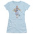 Wizard of Oz Over The Rainbow S/S Junior Women's T-Shirt Sheer Light Blue