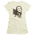 Wizard of Oz Dorothy & Toto S/S Junior Women's T-Shirt Sheer Cream