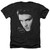 Elvis Presley Face Adult Heather T-Shirt Black