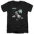 Elvis Presley Teal Portrait Adult V-Neck T-Shirt Black
