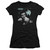Elvis Presley Teal Portrait Junior Women's Sheer T-Shirt Black