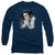 Elvis Presley Blue Profile Adult Long Sleeve T-Shirt Navy