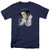 Elvis Presley Blue Profile Adult 18/1 T-Shirt Navy