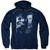 Elvis Presley Reverent Adult Pullover Hoodie Sweatshirt Navy