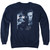 Elvis Presley Reverent Adult Crewneck Sweatshirt Navy