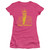 Elvis Presley Yellow Elvis Junior Women's Sheer T-Shirt Hot Pink