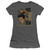 Sun Records Elvis And Rooster S/S Junior Women's T-Shirt Sheer Charcoal