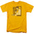 Sun Records Elvis On The Mic S/S Adult 18/1 T-Shirt Gold