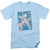 Elvis Presley Splatter Hawaii Adult 18/1 T-Shirt Carolina Blue