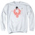 Elvis Presley Red Pheonix Adult Crewneck Sweatshirt White