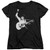 Elvis Presley Black And White Guitarman Women's T-Shirt Black