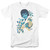 Elvis Presley Peacock Adult 18/1 T-Shirt White