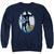Elvis Presley Hands Up Adult Crewneck Sweatshirt Navy