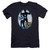 Elvis Presley Hands Up Premuim Canvas Adult Slim Fit T-Shirt Navy