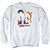 Elvis Presley Speedway Adult Crewneck Sweatshirt White