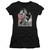 Elvis Presley Rock N Roll Smoke Junior Women's Sheer T-Shirt Black