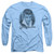 Elvis Presley Blue Suede Fade Adult Long Sleeve T-Shirt Carolina Blue