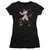 Elvis Presley Hit The Lights Junior Women's Sheer T-Shirt Black