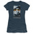 Elvis Presley Born To Rock Junior Women's Sheer T-Shirt Indigo