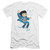 Elvis Presley Lil Jailbird Premuim Canvas Adult Slim Fit T-Shirt White